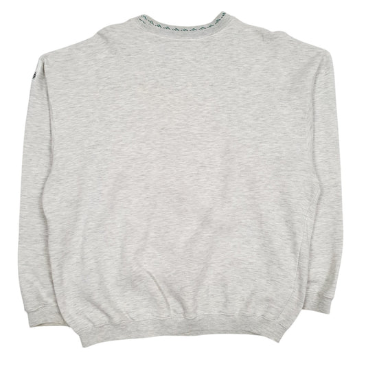 Mens Grey Adidas Equipment Vintage 90s Spellout Crewneck Jumper