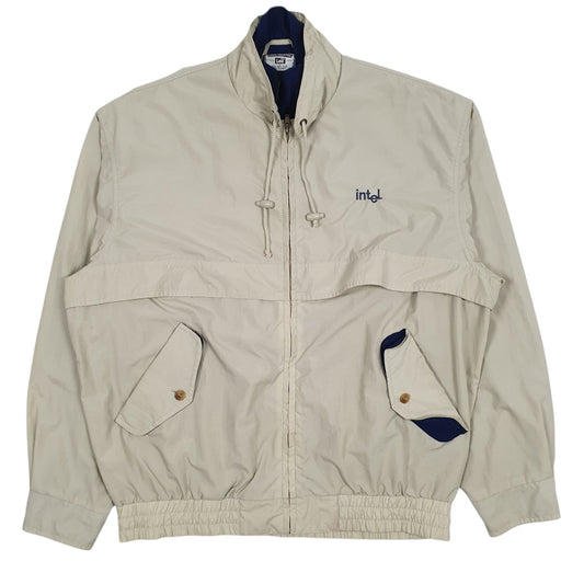 Mens Beige Lee Vintage 90s Intel Coat