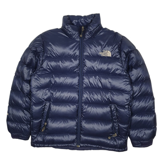 Mens Navy The North Face Nuptse Coat
