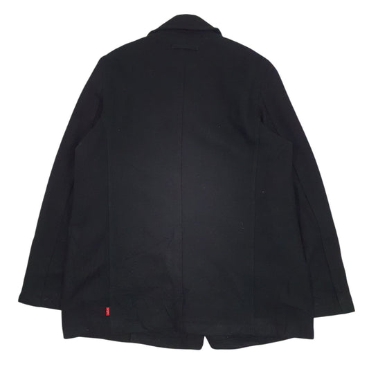 Mens Black Levis Padded Coat