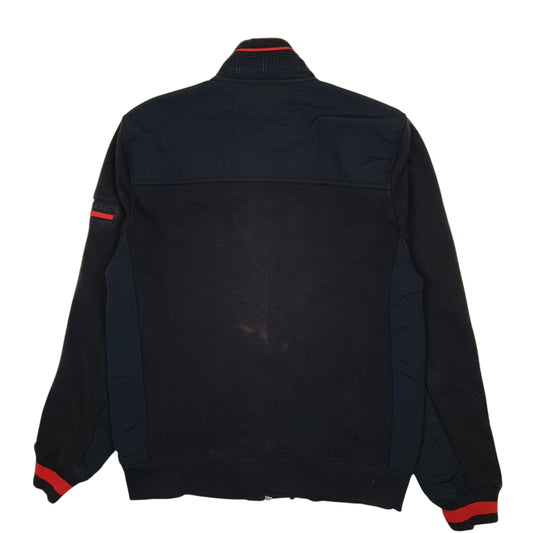 Mens Navy Tommy Hilfiger Fleece Crewneck Coat