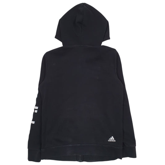 Mens Black Adidas Full Zip Jumper