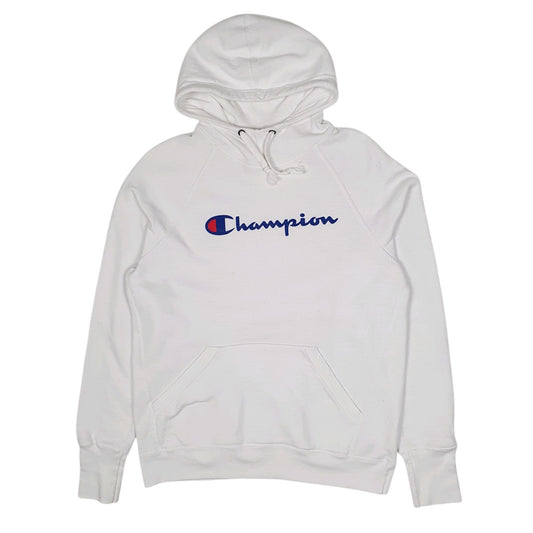 Mens White Champion Hoodie Jumper