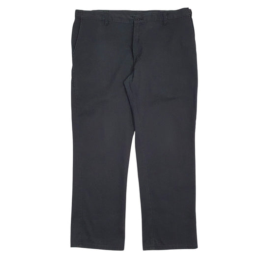 Mens Black Dickies Workwear Chino Trousers