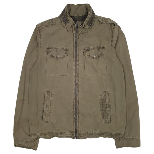 Mens Green Levis Hooded Coat