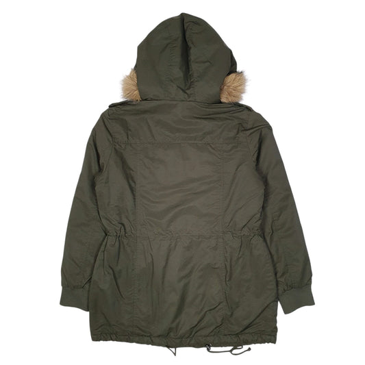 Womens Green Levis Longline Coat