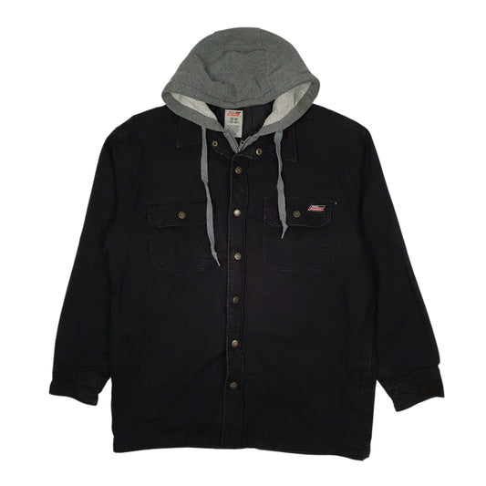 Mens Black Dickies Chore Hoodie Coat