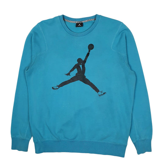 Mens Blue Nike Air Jordan Basketball Crewneck Jumper