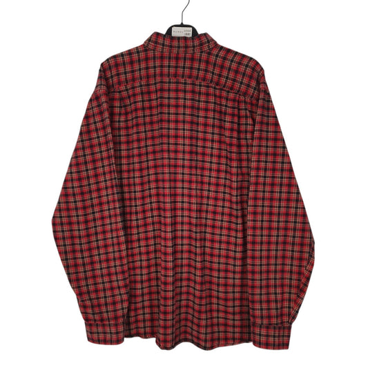 Mens Red Eddie Bauer Thick Flannel Shirt