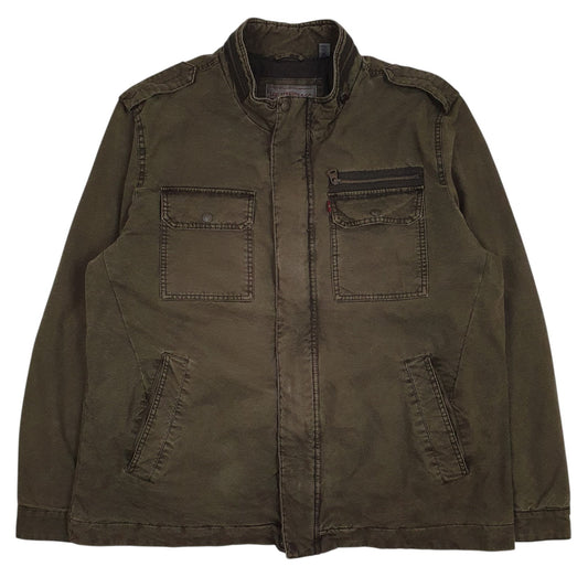 Mens Green Levis Padded Coat