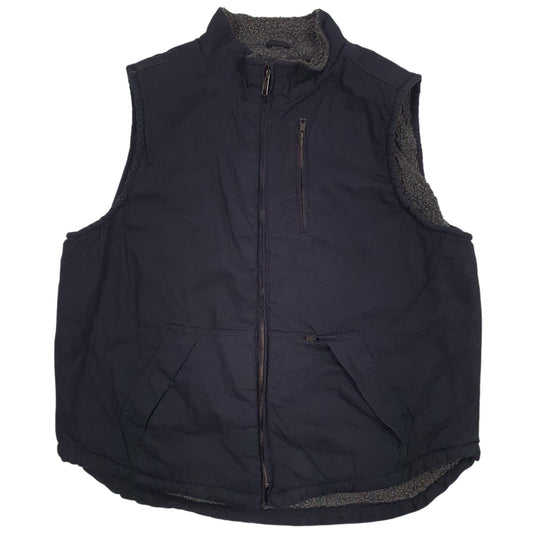 Mens Navy Lee Sherpa Lining Coat