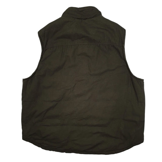 Mens Green Lee Sherpa Lined Summit Vest Coat