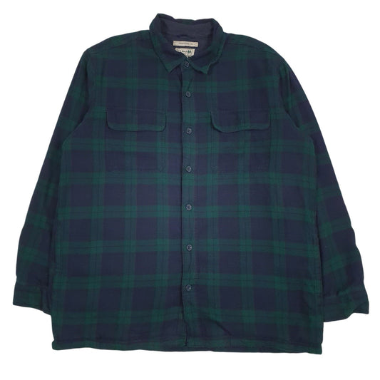 Mens Navy L.L.Bean Fleece Lined Coat