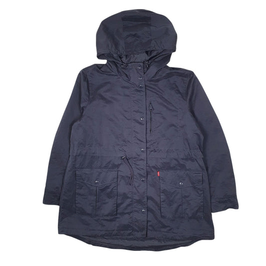 Womens Navy Levis Lightweight Hooded Coat