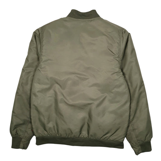 Mens Green Levis Military Windbreaker Coat