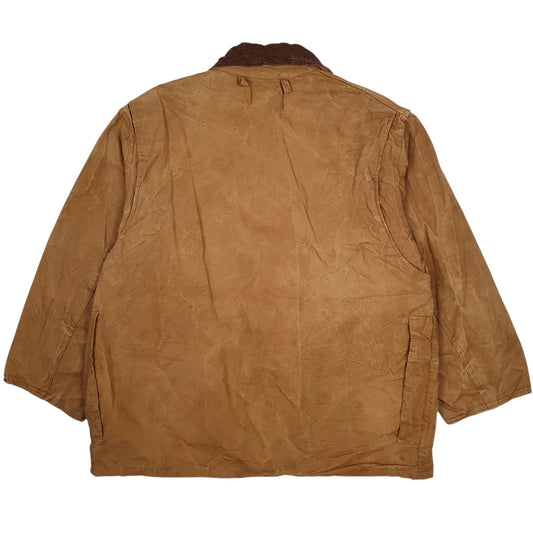 Mens Brown Canvasback Vintage 1960s Hunting Field Chore Coat