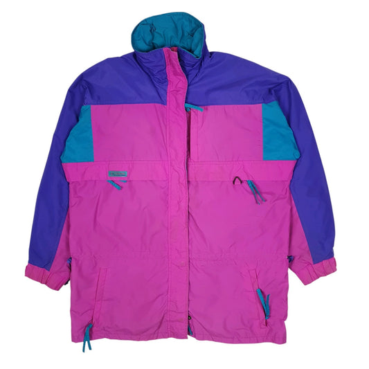 Womens Pink Columbia Sportswear Company Vintage 90s Radial Sleeve Gizzmo Full Zip Coat