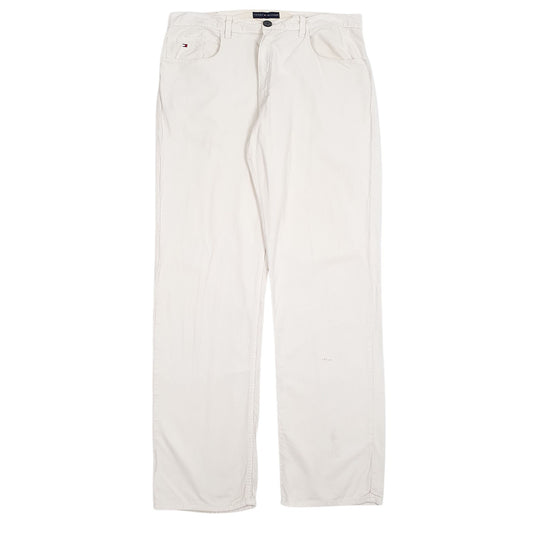 Mens Cream Tommy Hilfiger Corduroy Trousers