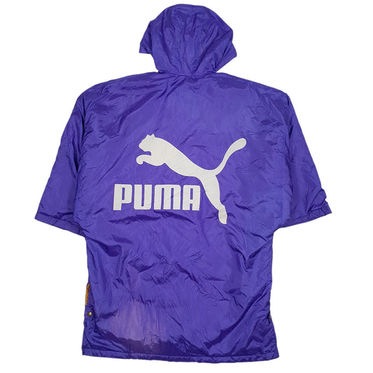 Womens Purple Puma Fleece Lined Full Zip Coat