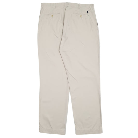 Mens Cream Polo Ralph Lauren Prospect Pant Quarter Zip Trousers