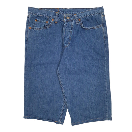 Mens Blue Levis Denim Shorts