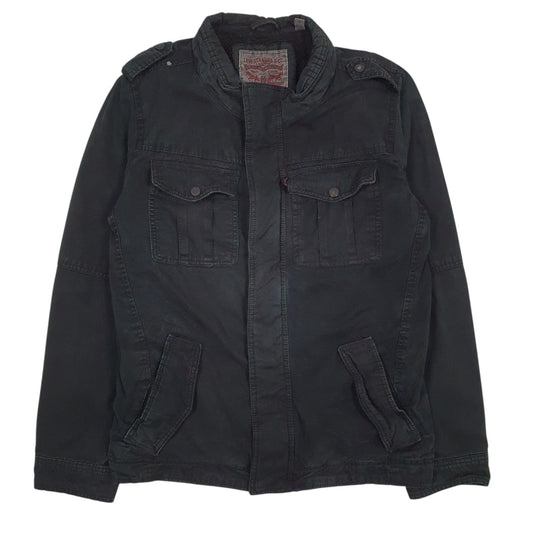 Mens Black Levis Padded Coat
