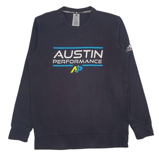 Mens Black Adidas Crewneck Jumper