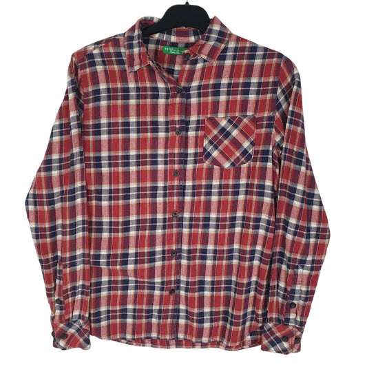Womens Red Earth Flannel Long Sleeve Shirt
