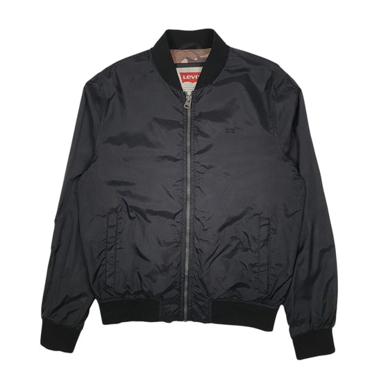 Mens Black Levis Bomber Coat