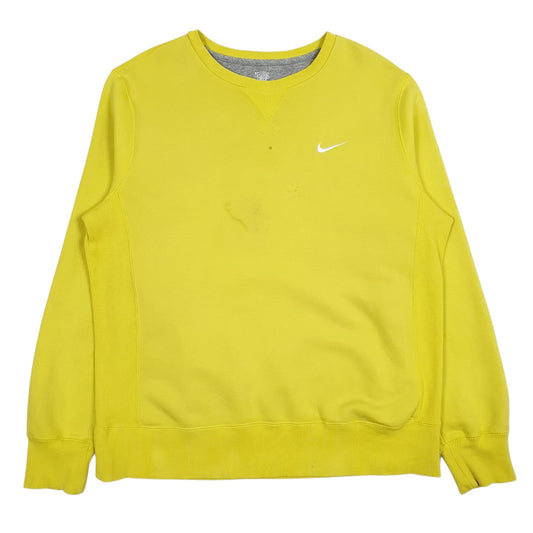 Mens Yellow Nike Crewneck Jumper