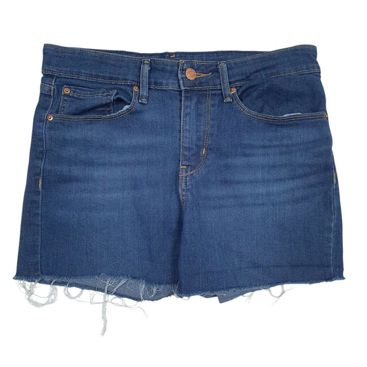 Womens Blue Levis Signature Bermuda Denim Shorts