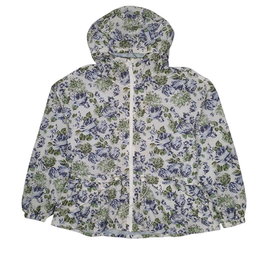 Womens White Levis Floral Coat