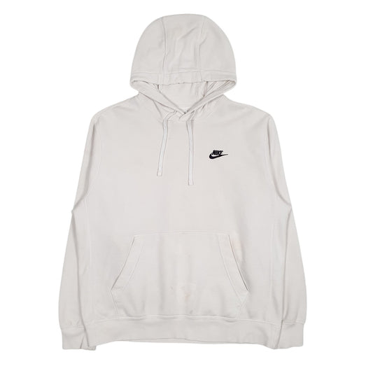 Mens White Nike Hoodie Jumper