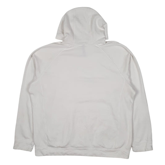 Mens White Adidas Hoodie Jumper