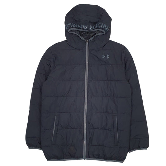 Mens Black Under Armour Turtle Neck Coat