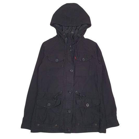 Womens Black Levis Padded Coat