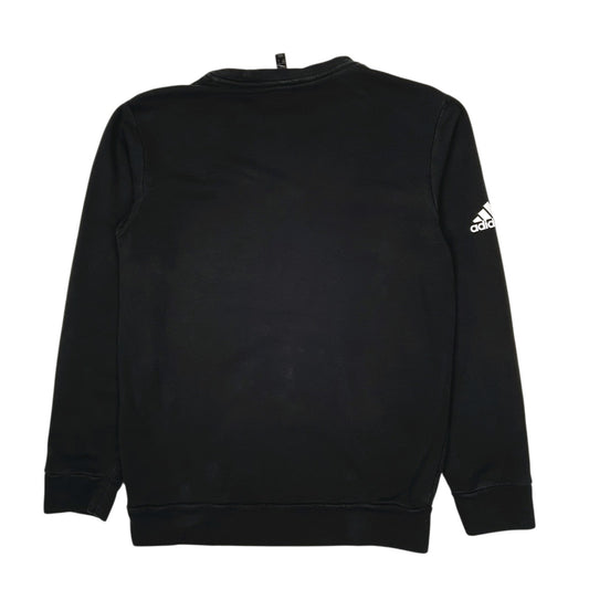 Mens Black Adidas Crewneck Jumper