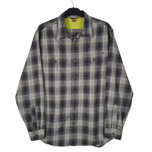 Mens Grey Eddie Bauer Hiking Walking Long Sleeve Shirt