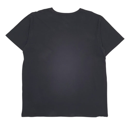 Mens Black Adidas Spellout Hoodie T Shirt