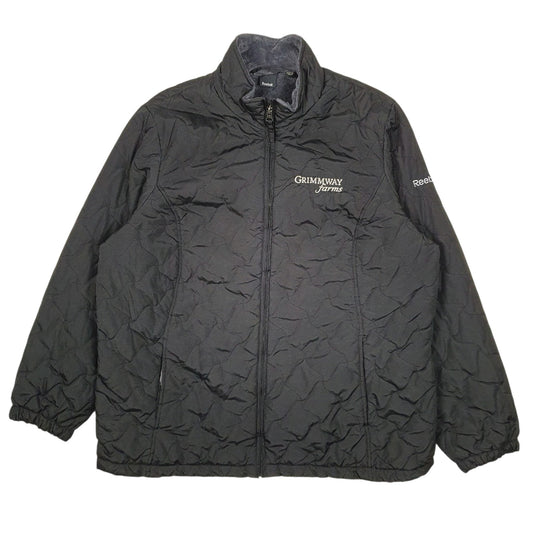 Womens Black Reebok Fleece Lined Puffer Coat