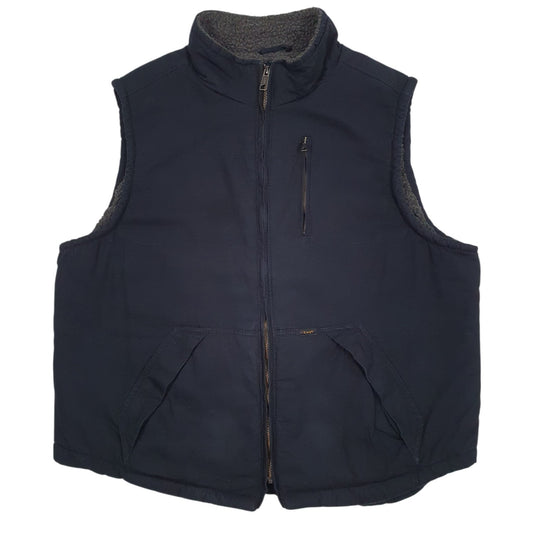 Mens Navy Lee Sherpa Lined Coat