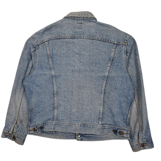 Mens Blue Lee Vintage 1980s Rider Coat