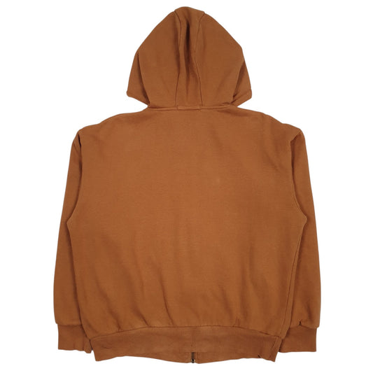 Mens Brown Dickies Full Zip Jumper