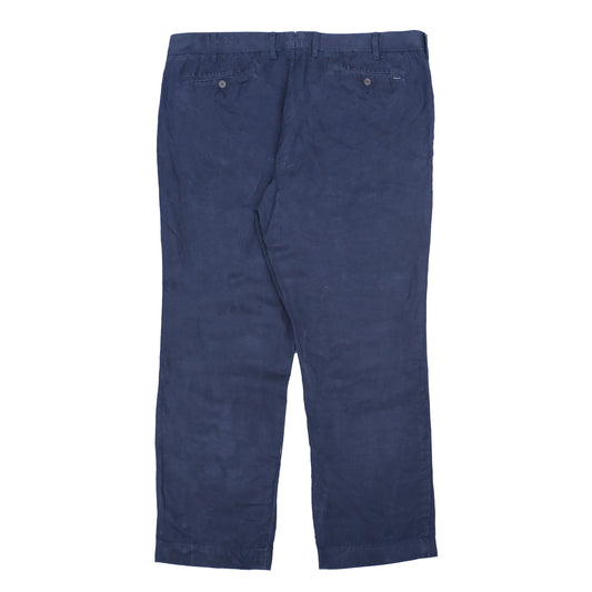 POLO RALPH LAUREN Linen Chino Pant Trousers Navy Mens W38 L28