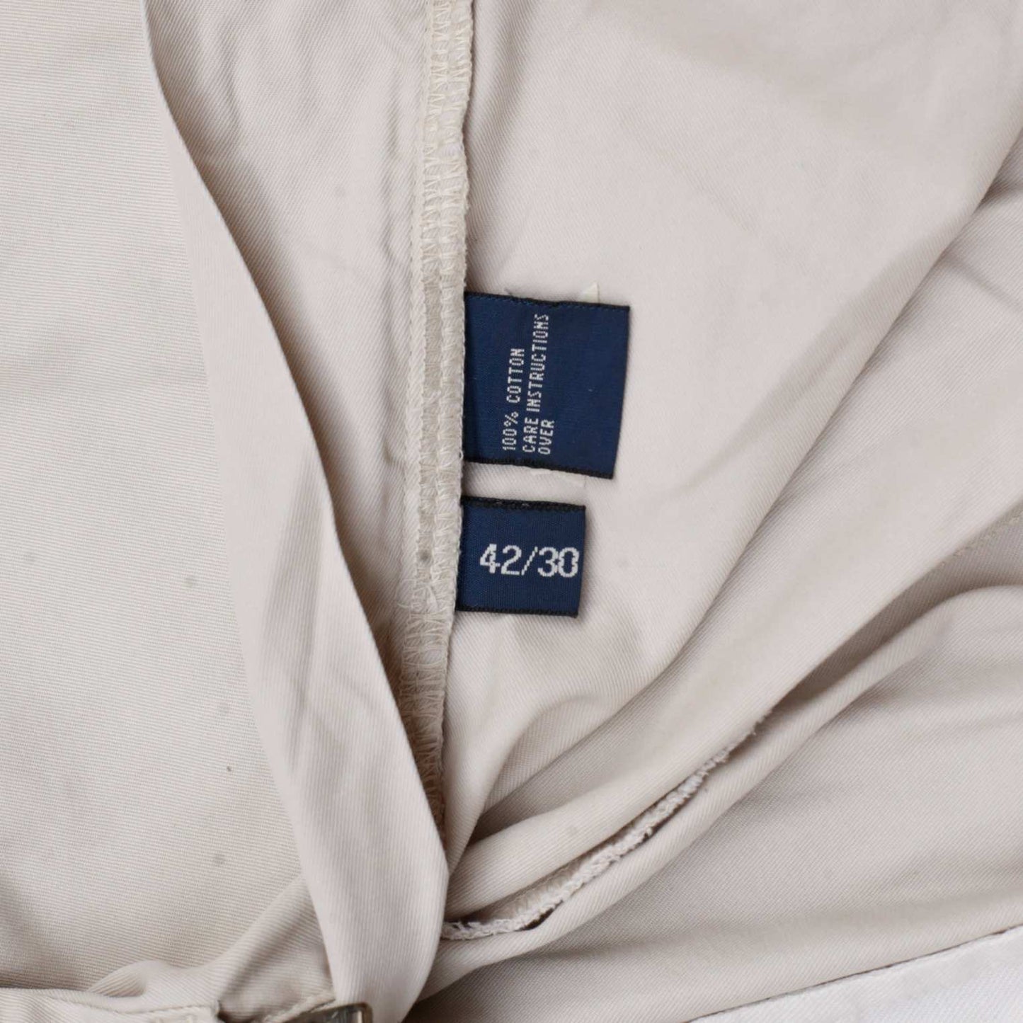 POLO RALPH LAUREN Chino Trousers Cream Mens W42 L30
