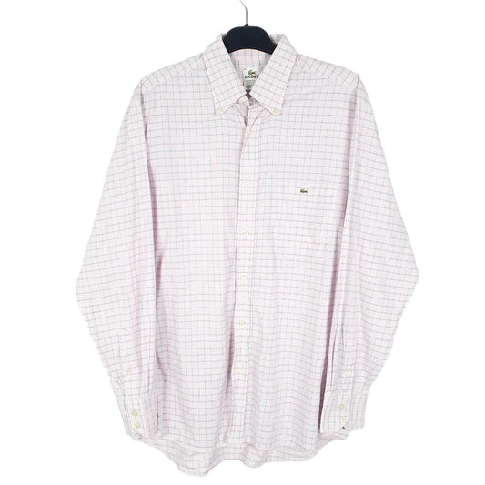 Lacoste Long Sleeve Regular Fit Check Cotton Shirt M