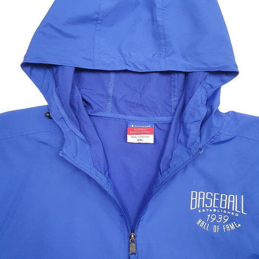Champion Baseball Hall Of Fame Quarter Zip Windbreaker Polyester Jumper XXL