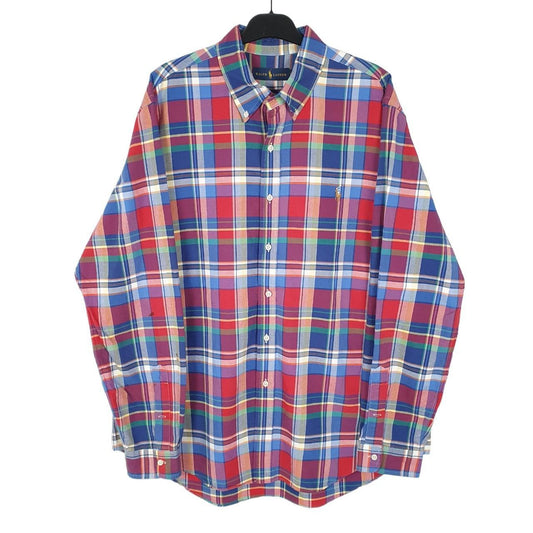 Ralph Lauren Long Sleeve Regular Fit Check Shirt Blue