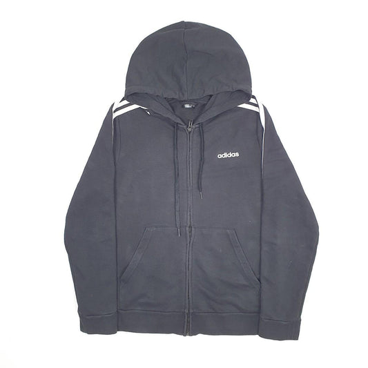 Mens Black Adidas Full Zip Jumper