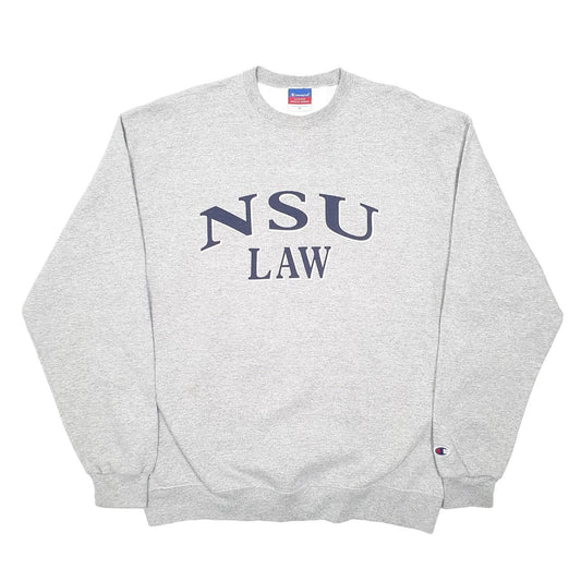 Champion NSU Law School Crewneck Cotton Sweatshirt L